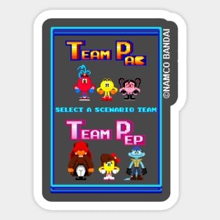 Team Pac-Scenario Selection Sticker